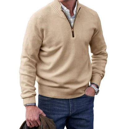 Fine Quarter Zip Sweater