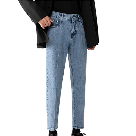 Men's Loose Straight Denim Jeans