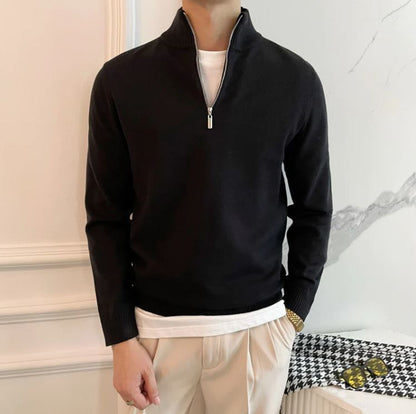 Fine Quarter Zip Sweater