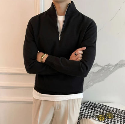 Fine Quarter Zip Sweater