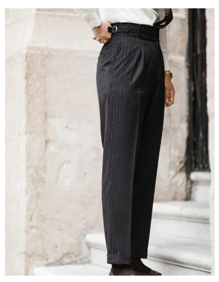 Pinstripe Trousers