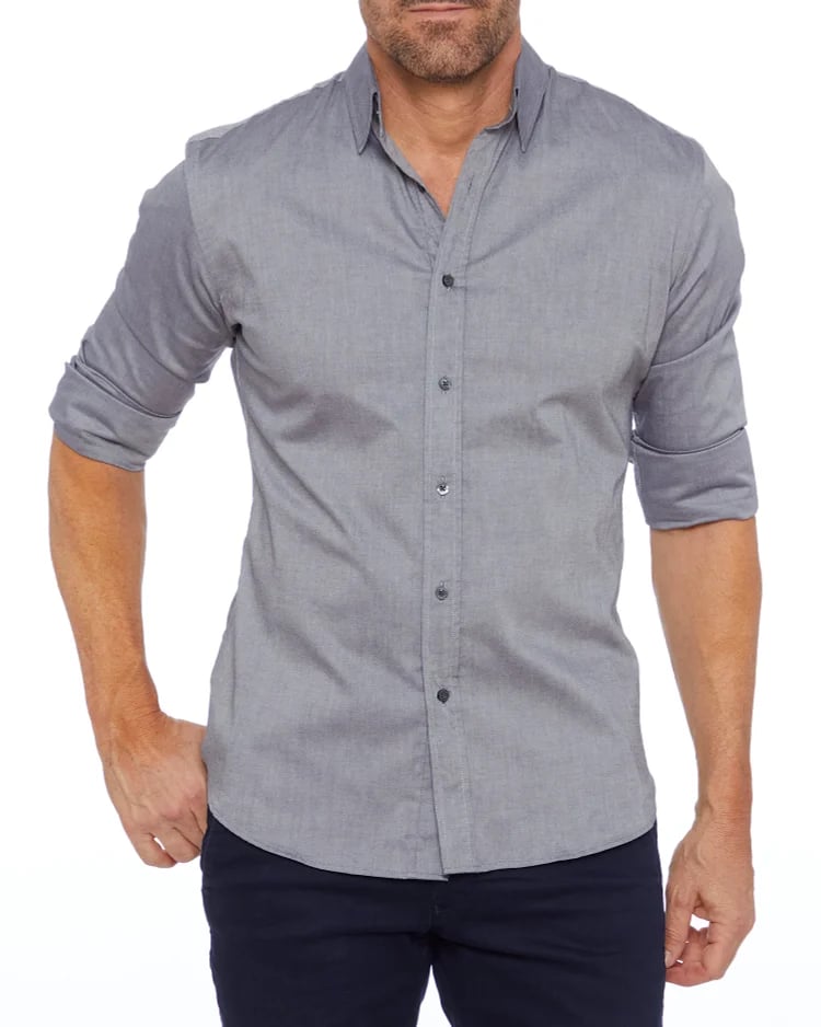 Oxford Stretch Zip Shirt